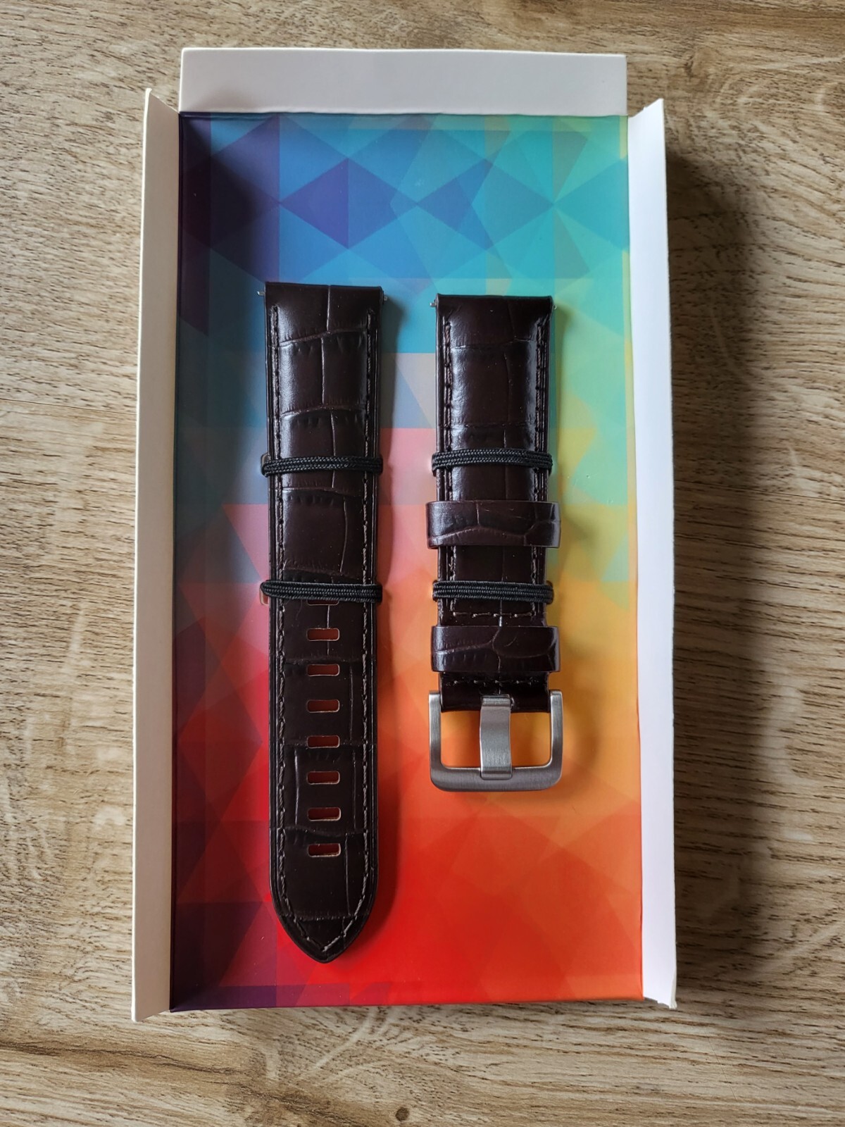 DARK BROWN GENUINE LEATHER WATCH STRAP 22MM EASY FIT HIGH QUALITY STEEL BUCKLE