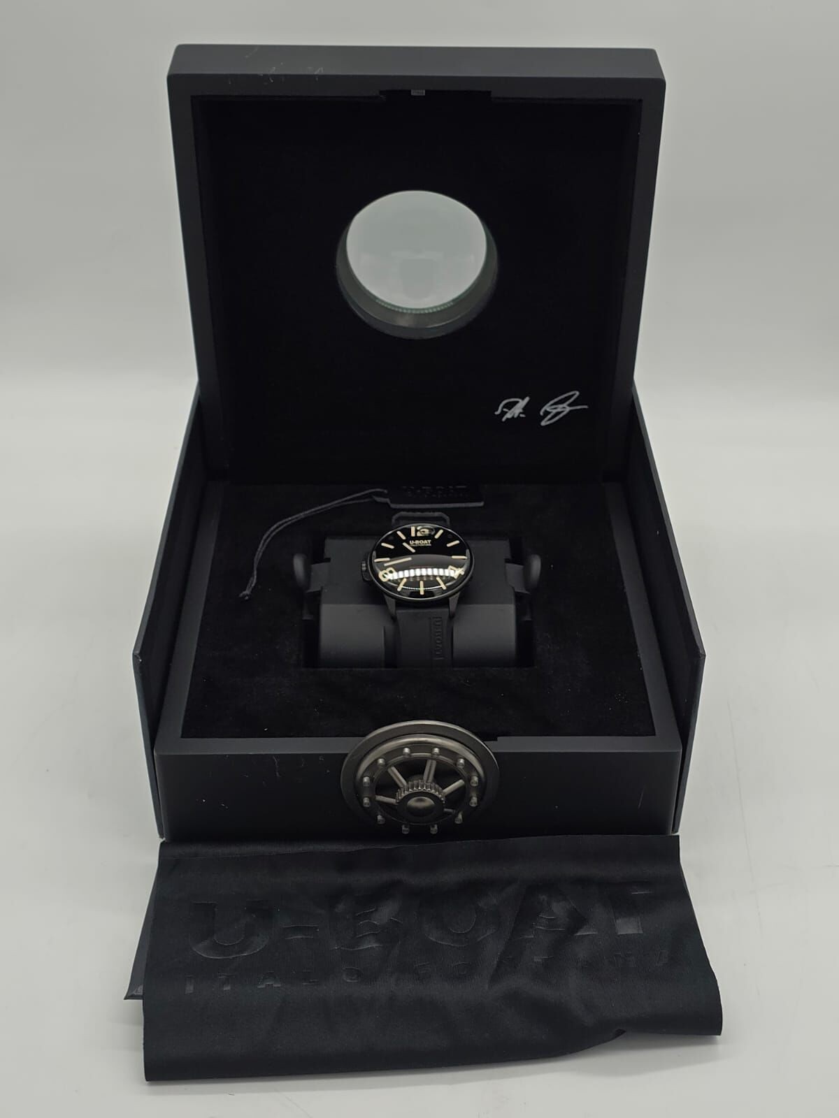 U-Boat Italo Fontana Capsoil 8108/A DLC Quartz Mens Black Analog Watch