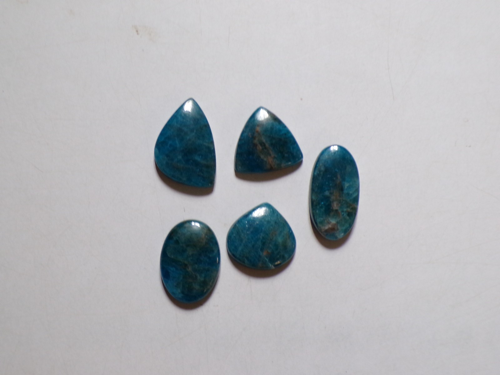 155.60 Cts Natural Apatite 05 Pcs Lot Loose Cabochon Gemstone 14