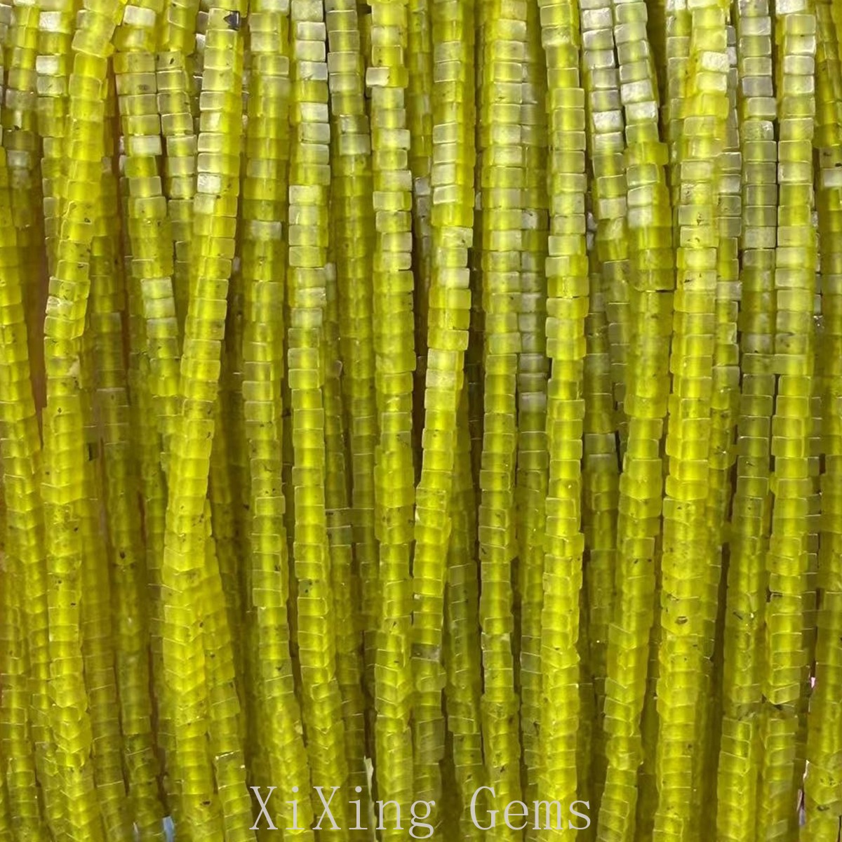 1x2mm Natural Lemon Jade Flat Square Disc Spacer Beads for Jewelry Making DIY