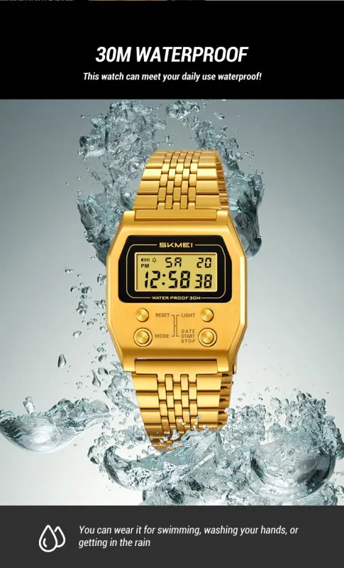 SKMEI 2460 Fashion Brand Men’s Electronic Watch Multifunction Luminous Calendar