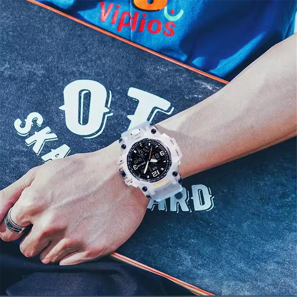 SKMEI Men Sport Watches Military Dual Time Boys Watch Digital Quartz Wristwatch