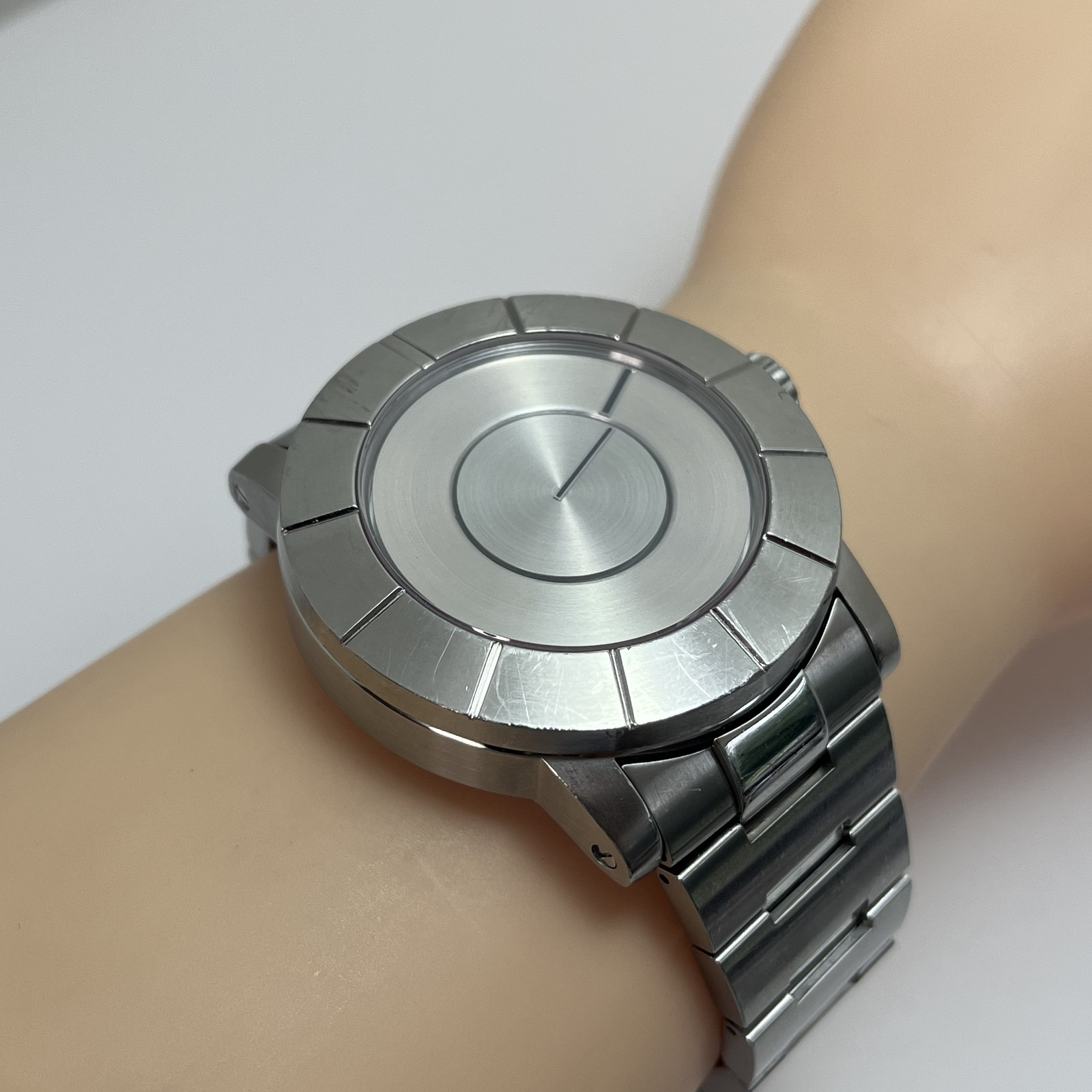 Rare Seiko ISSEY MIYAKE TO Automatic Watch Tokujin Yoshioka Silver SS Japan#B879