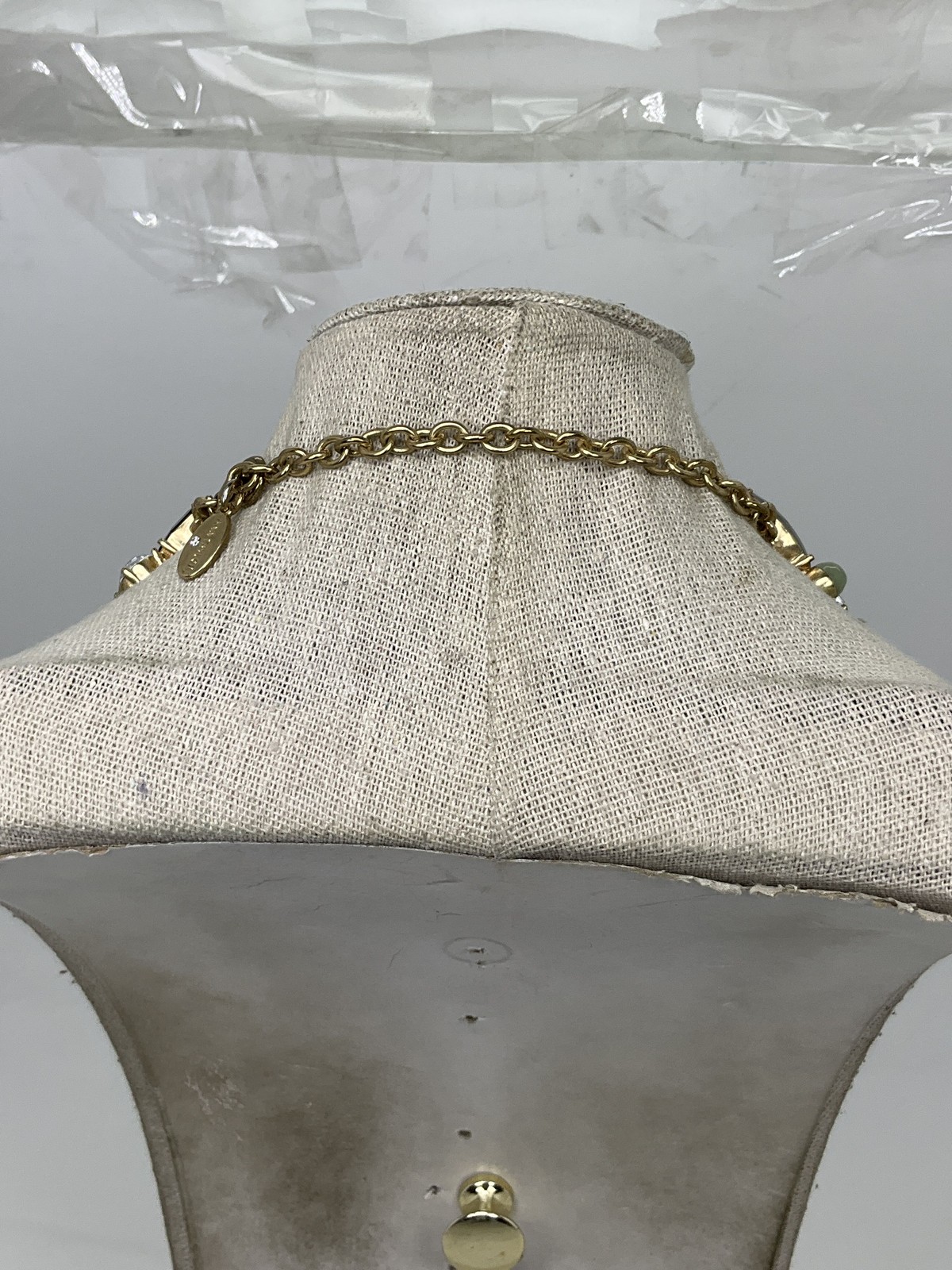 Ann Taylor Mixed Color Rhinestone Statement Necklace