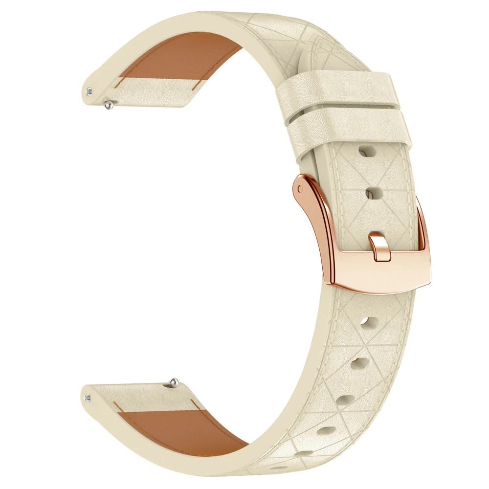 Women Watch Band fr Garmin Venu 3S/2S Vivoactive 5/4S 3/3S 165/55 Leather Strap