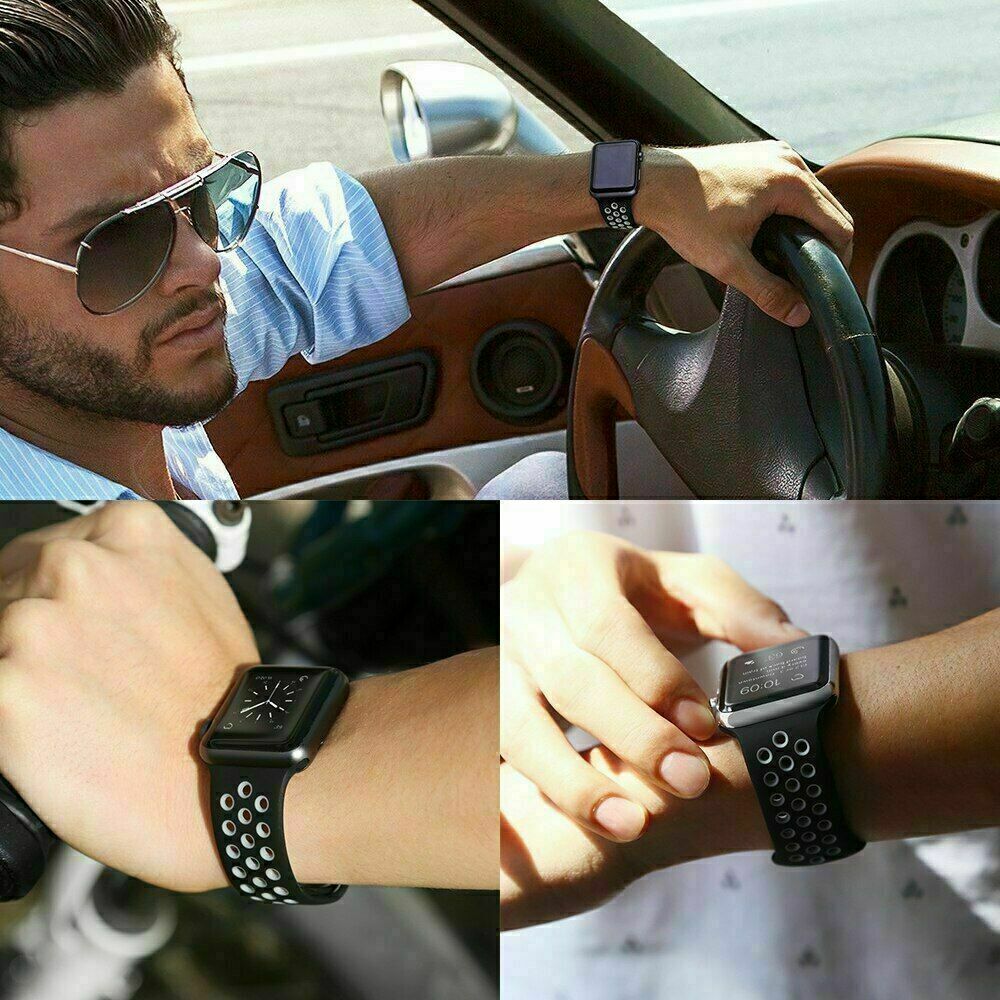 Sport Breathable Watch Band Silicone Strap For Garmin Venu / Venu Sq / Sq Music