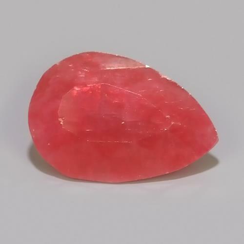 6.45Cts Natural Red Rhodonite Peru 14.2×9.6×6.7mm Gemstone Free Shipping