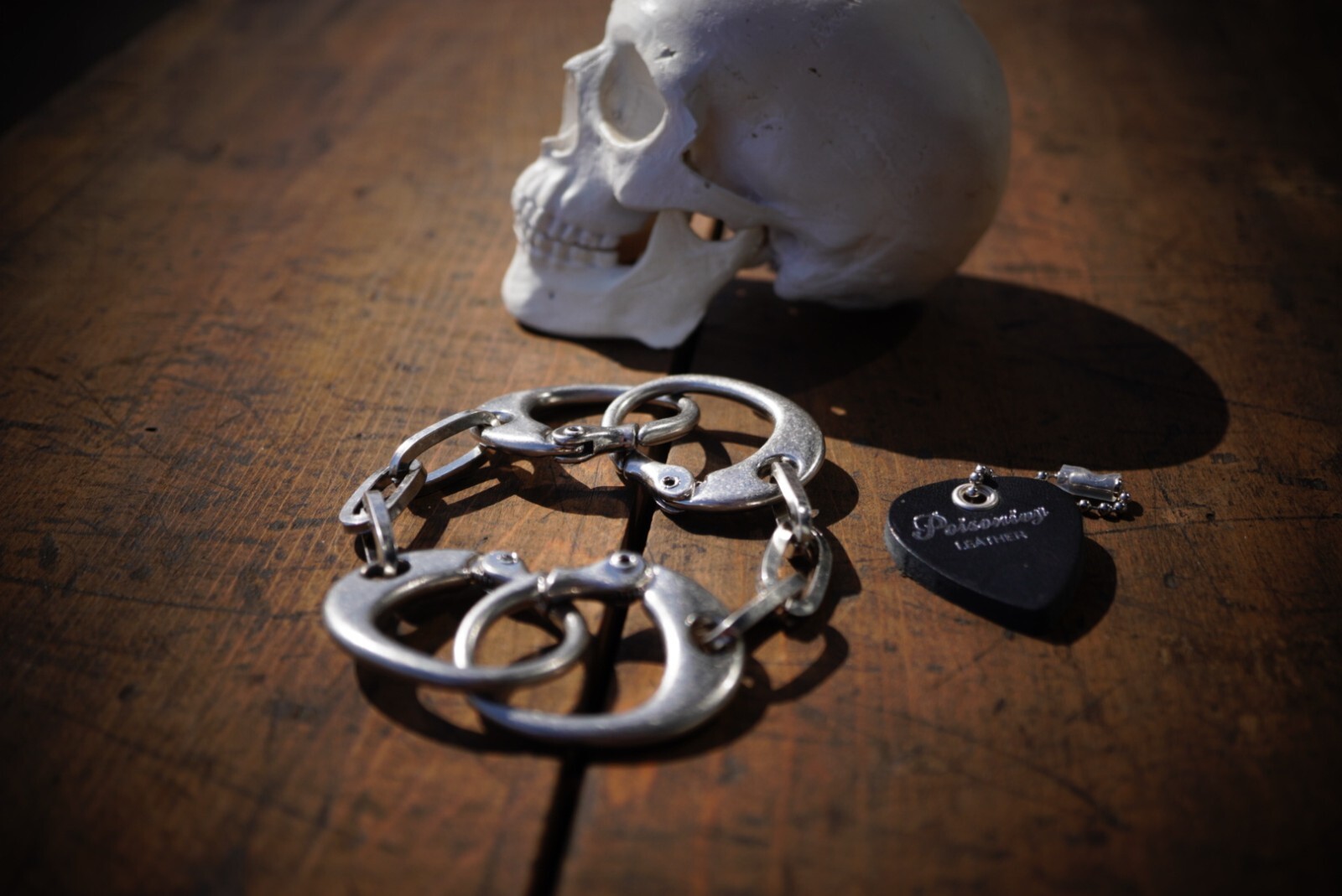 【Lsize】Handcuff Bracelet.Keith Richards Type/Matte /vintage Wrist Cuff Bracelet