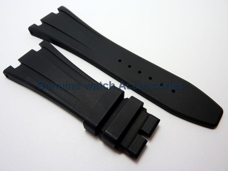AUDEMARS PIGUET ROYAL OAK BLACK RUBBER SILICON(28mm X 18mm) STRAP BAND BRAND NEW