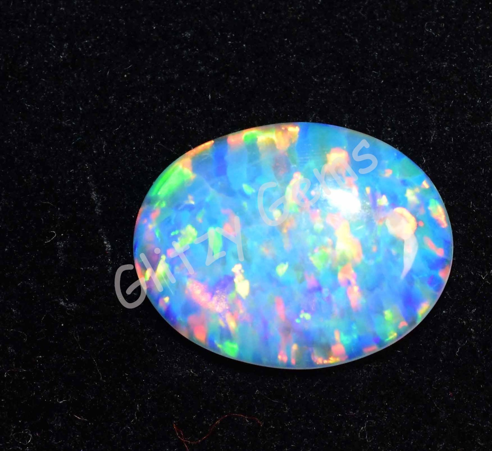 Natural Milky White Play Of Color Fire Opal 5.25 Ct Cabo Certified Gemstone