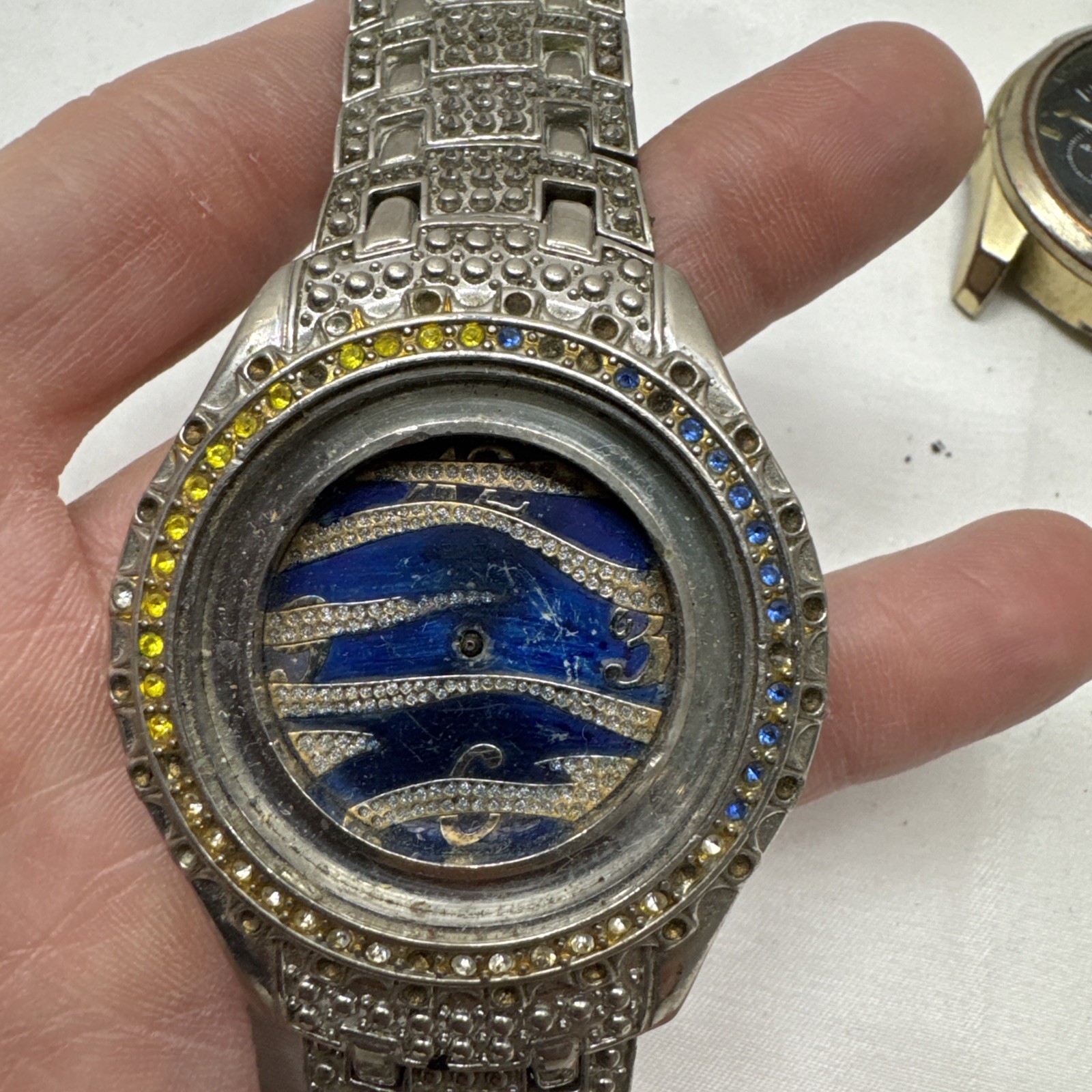 Lot of 7 Watches & Watch Parts Miscellaneous Working & Not Working *see details*