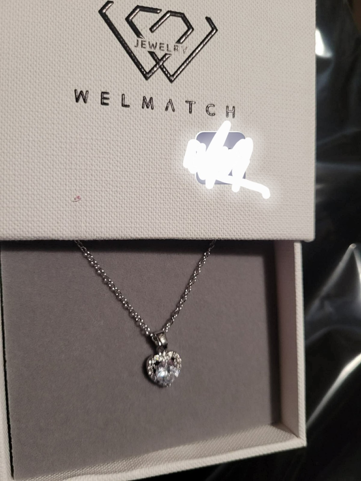 WELMATCH Silver Cubic Zirconia White Halo Round Pendant Cable Chain Necklace