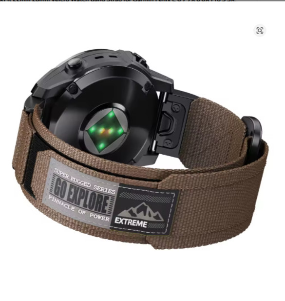 Nylon Watch Band Strap For Garmin Fenix E 8 7 7X 6 6X 5 5X Tactix Epix Enduro 3