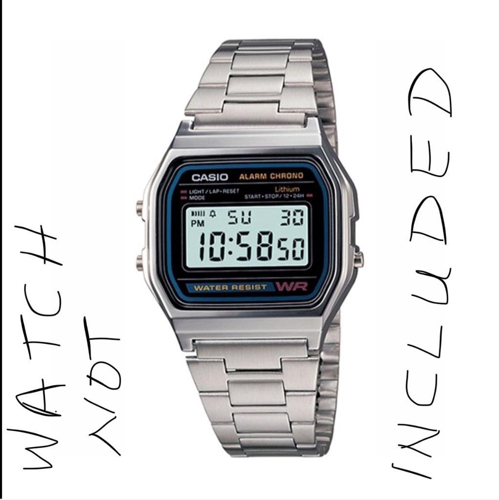 Casio Genuine A158W-1 A-158WEA-9 A158WE A158 STAINLEES STEEL BAND BRACELET