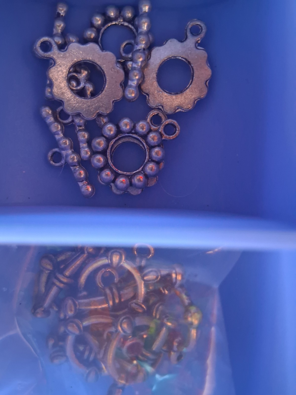 HUGE Mixed Charm Lot, Watch Faces W/batt, Toggles, Jump Rings, Clasps
