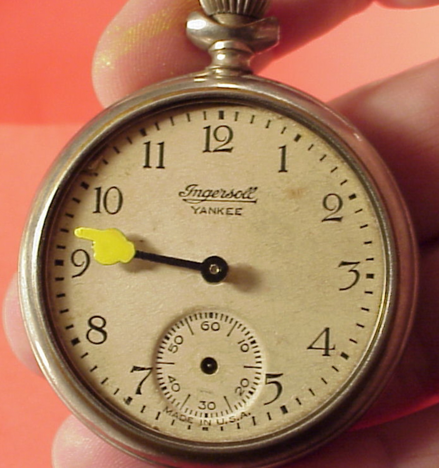 Ingersoll MIckey Mouse 1934 Pocket Watch Replacement MINUTE HAND 4 Repairs