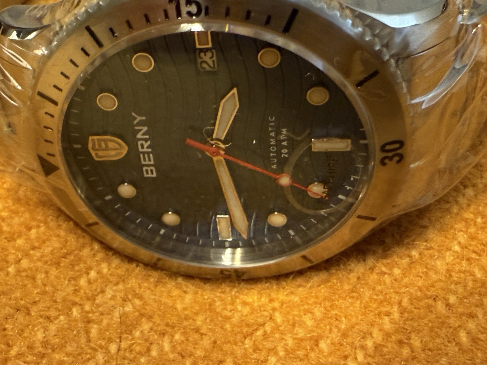Berny Men’s Automatic Watch High Beat PT-5000 20ATM BLUE DIAL