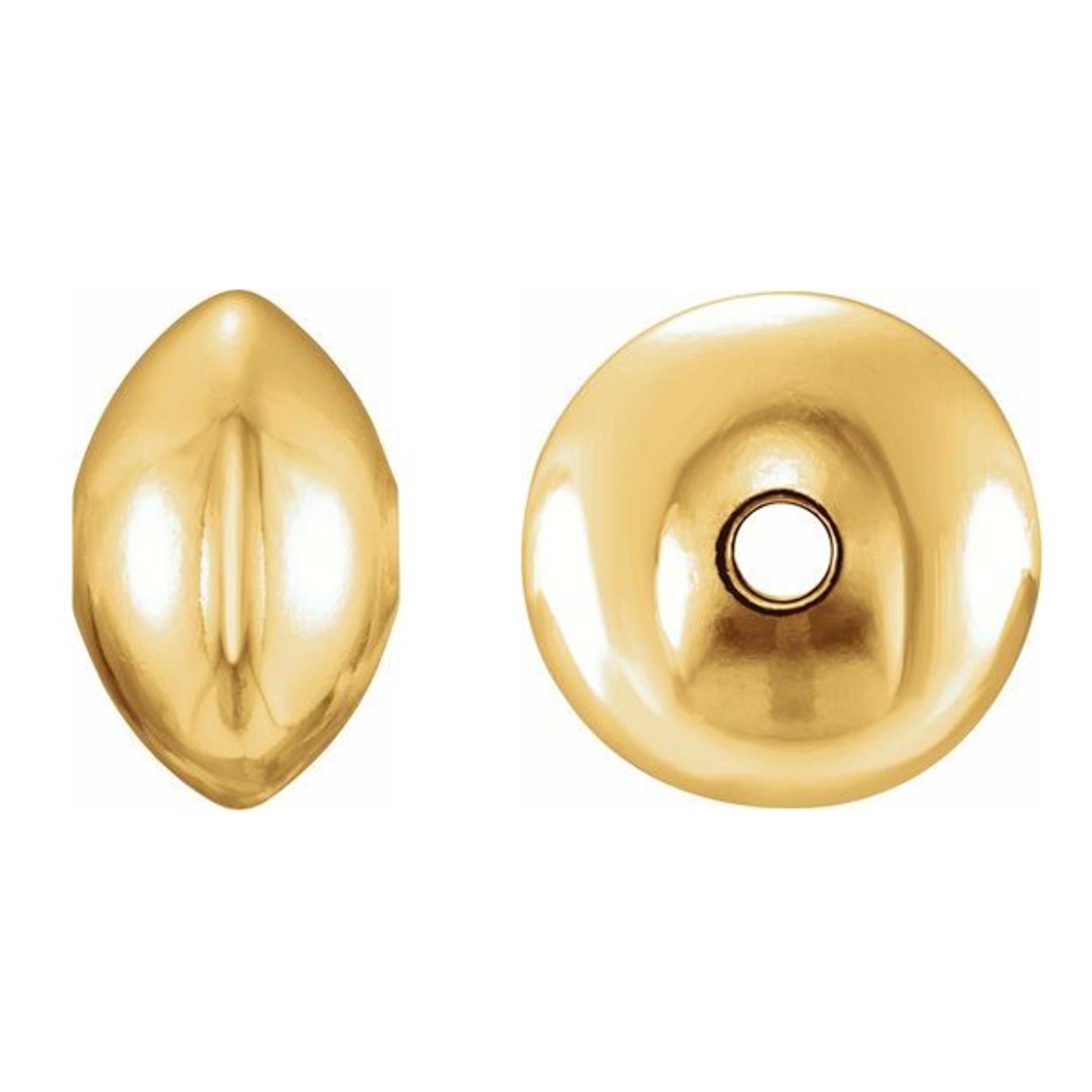 925 Silver or 14K Gold Filled Bright Finish Roundelle Saucer Bead Lots Stringing