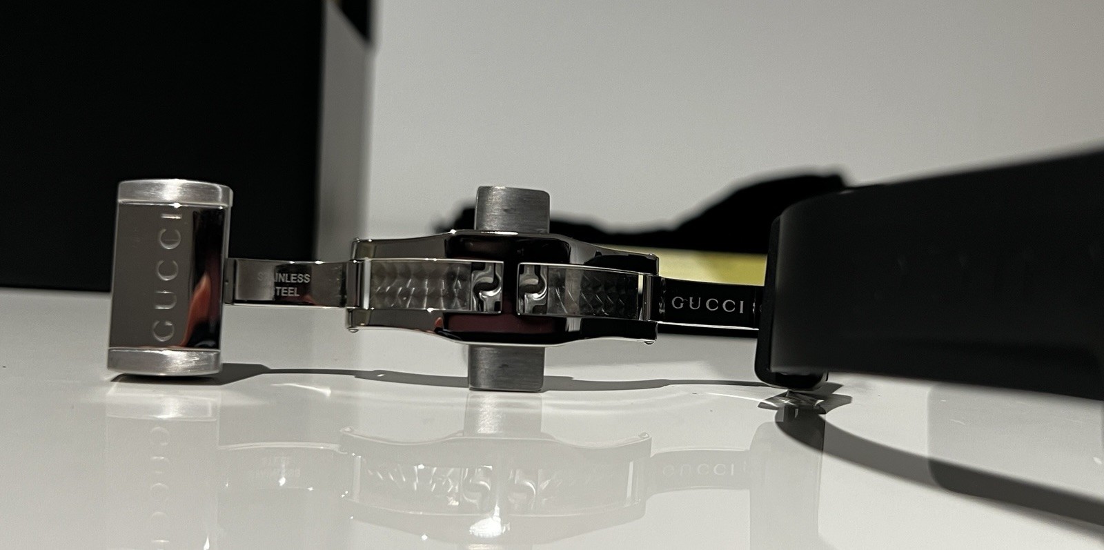 Gucci Snake Dive Quartz Watch Stainless Steel and Rubber