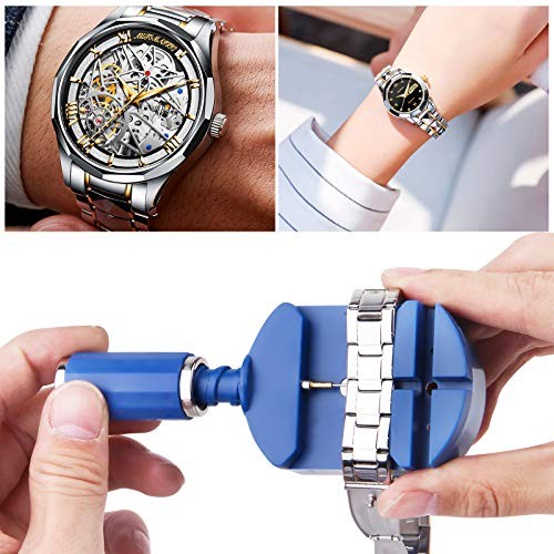 Watch Band Link Removal Tool Kit with 12pcs Replacement Pins and 3pcs Pin