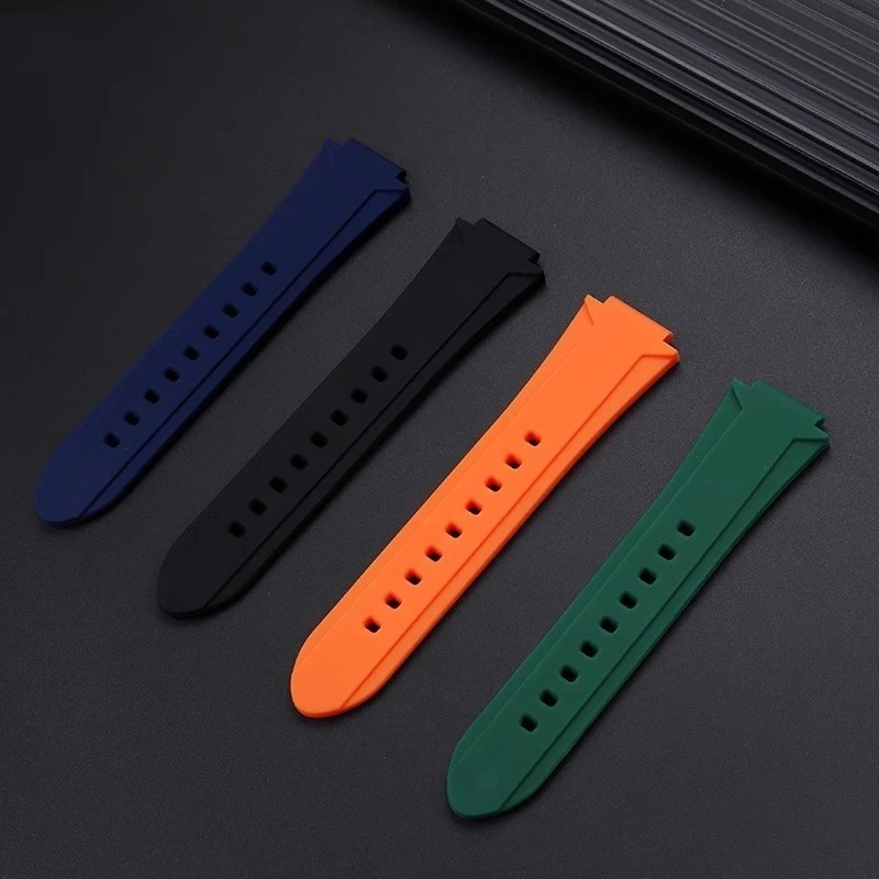 24mm Rubber Watch Strap for ORIS AQUIS 7730 7740 Diving Watchband 24×11/12mm