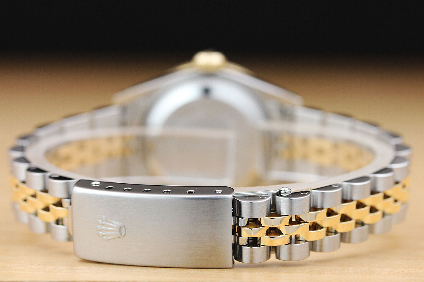 LADIES ROLEX DATEJUST 2-TONE QUICKSET DIAMOND DIAL, BEZEL, & LUGS WATCH