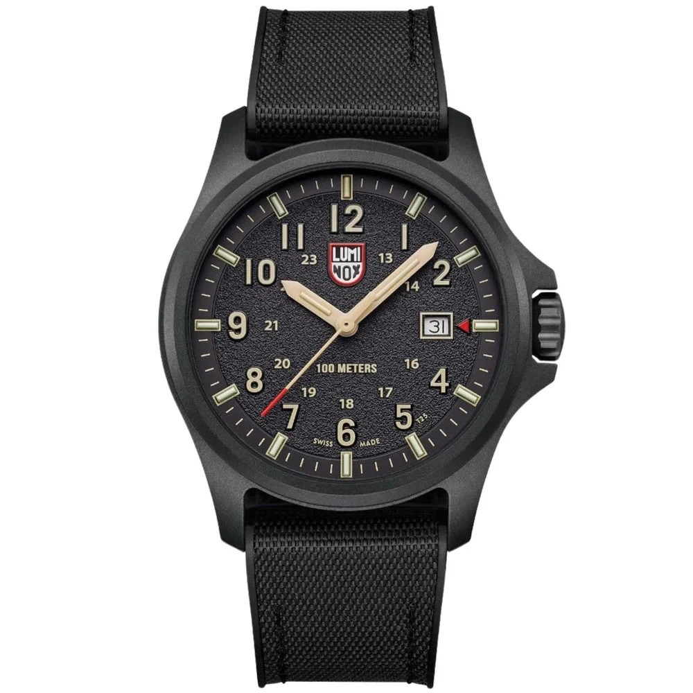 Luminox Atacama Field Mens Quartz Watch XL.1970.2 Black 43mm Dial Rubber 100M