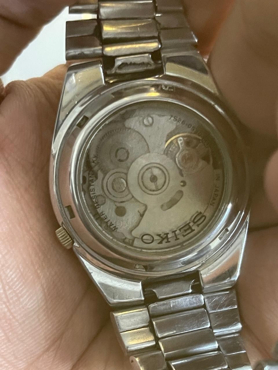 Seiko 5 SNK381 Black 24Hr Military Dial Arabic Day Automatic 21 Jewels Japan