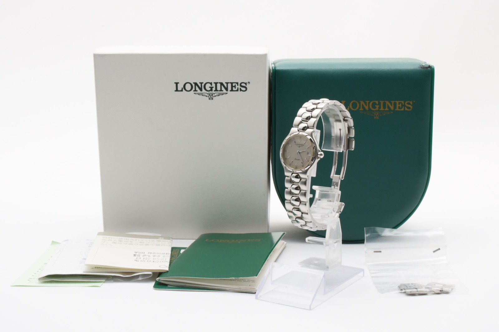Longines conquest L1.114.4 Quartz 2.8cm Silver Dial Battery replaced Ladies