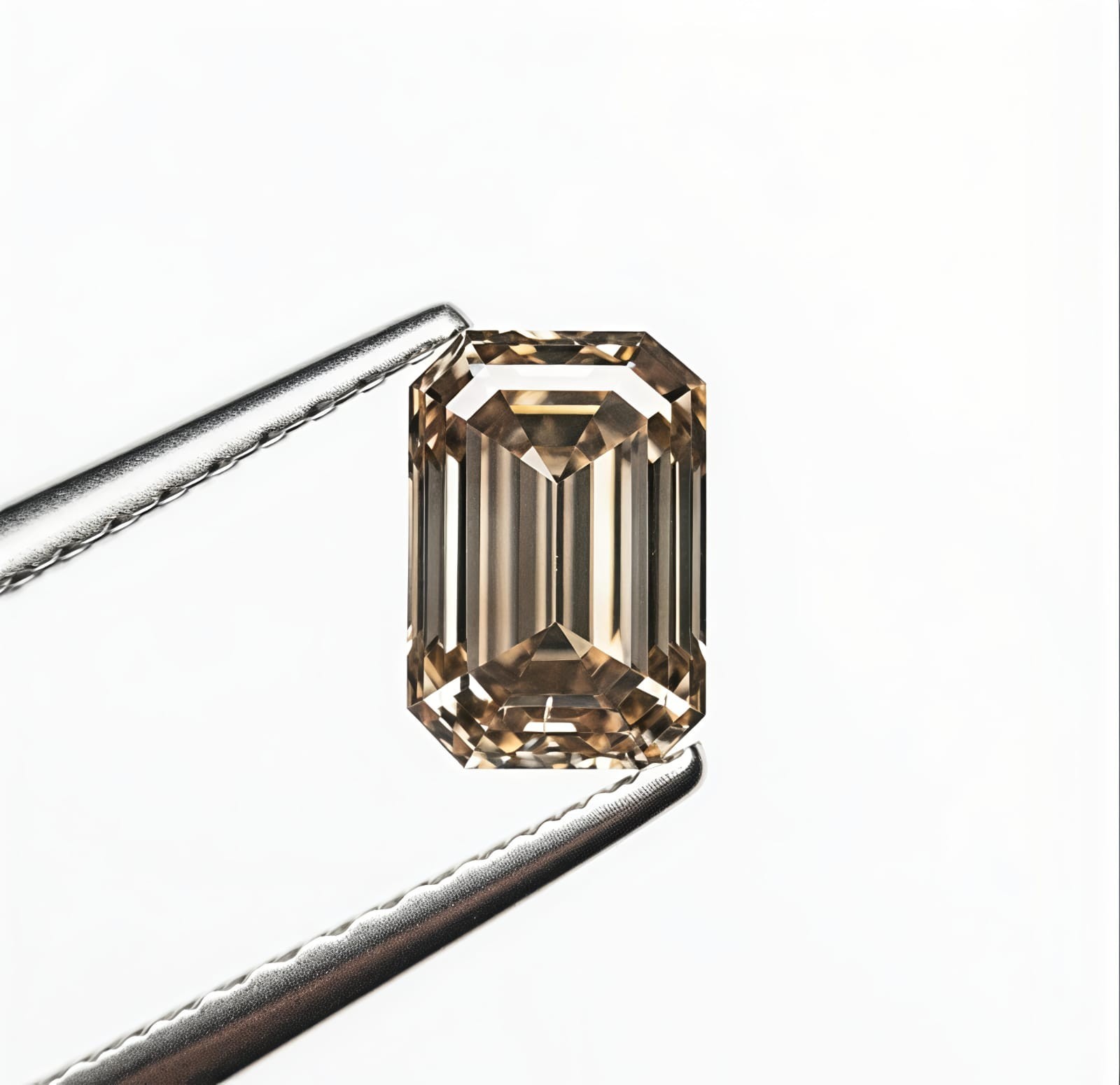 2 CT Emerald Cut, Fancy Brown Color VVS1 Diamond Premium Quality gemstone 7×9 mm