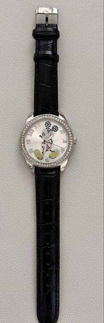 Ingersoll Disney Mickey Mouse Quartz Watch 40mm Black Faux Leather