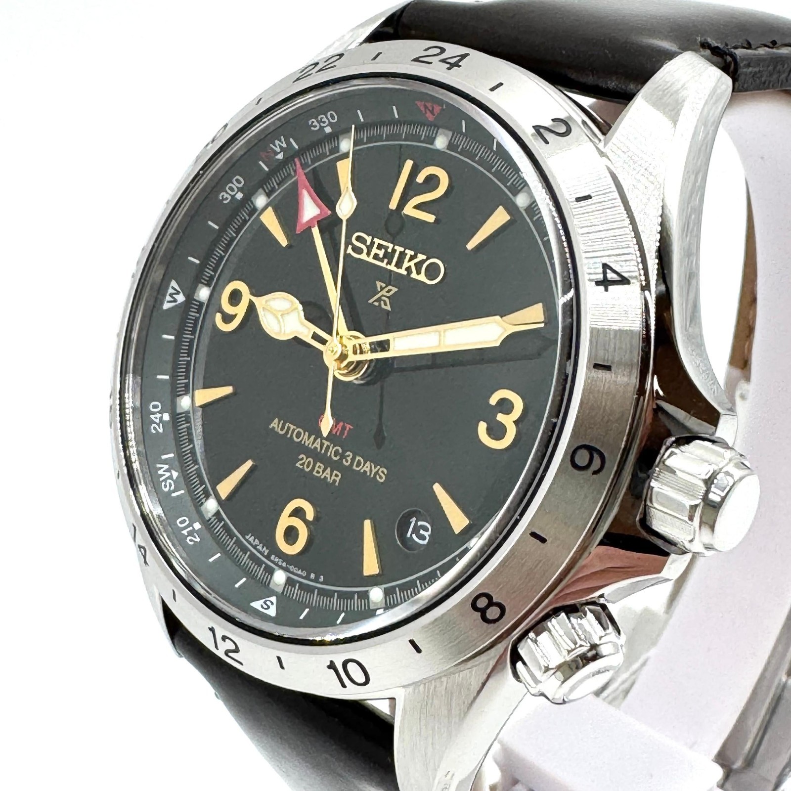 NEW Seiko Prospex Alpinist GMT SBEJ005 6R54 Automatic Leather Strap JDM