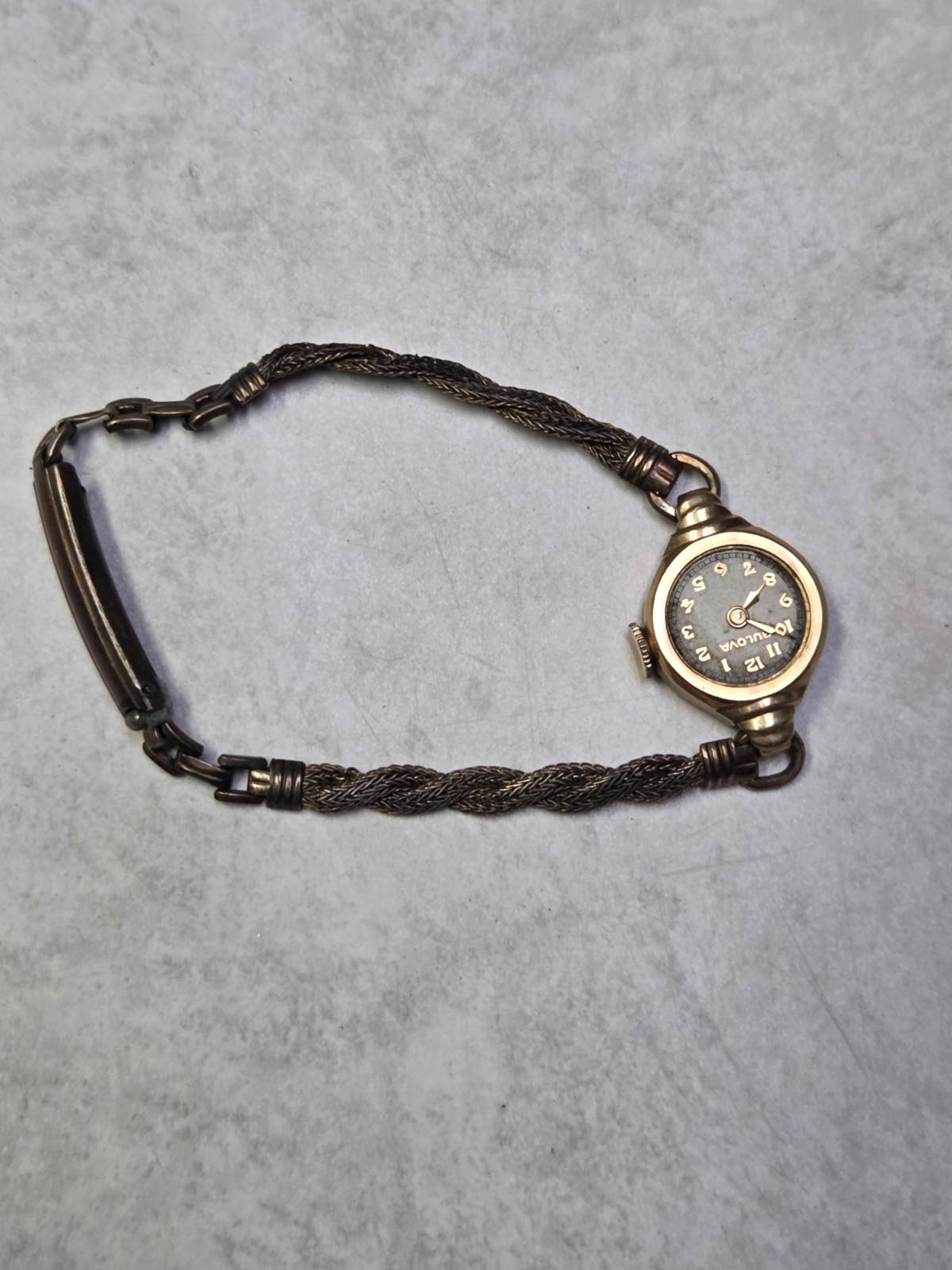 10K GOLD FILLED BULOVA LADIES WIND ANTIQUE WOMANS WATCH WORKING KEEPS TIME