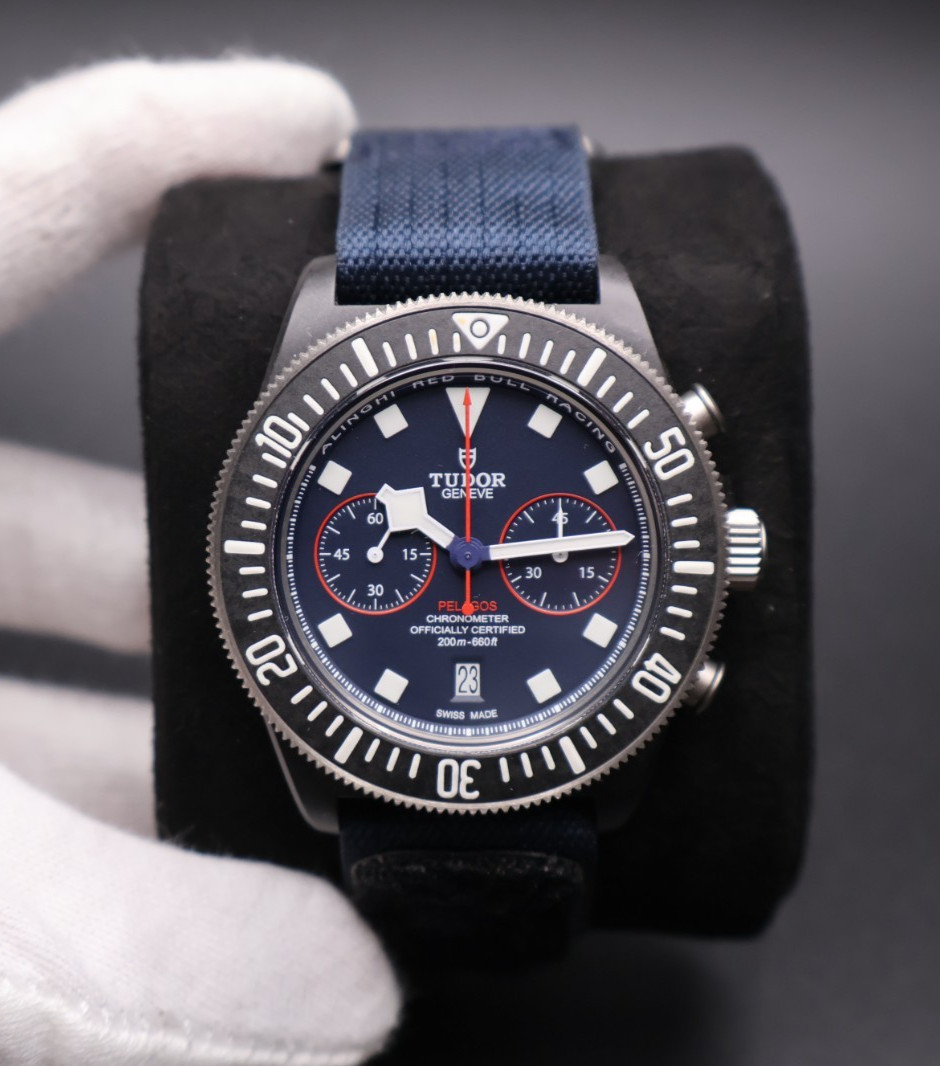 Tudor Pelagos FXD Chronograph Alinghi Red Bull 43mm 25807KN | FULL SET | 2024