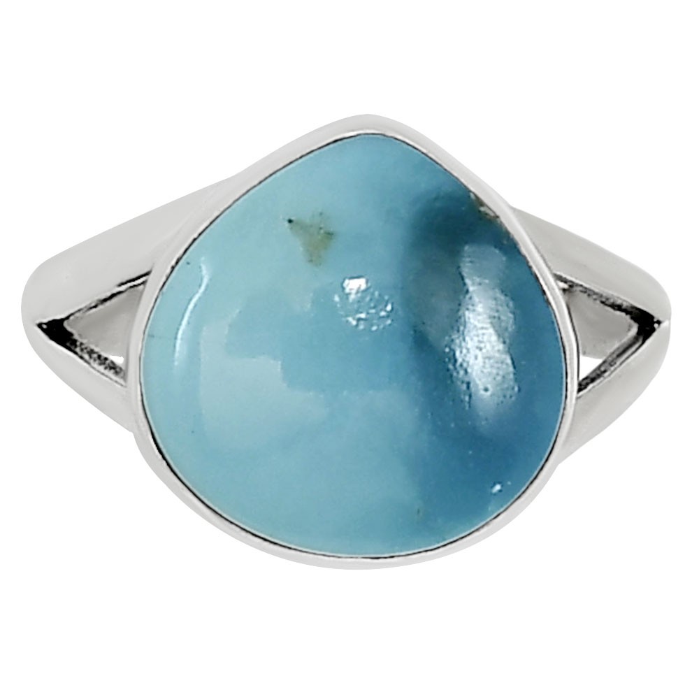 Natural Turquoise Nevada Aztec Mt 925 Sterling Silver Ring s.8.5 Jewelry R-1002