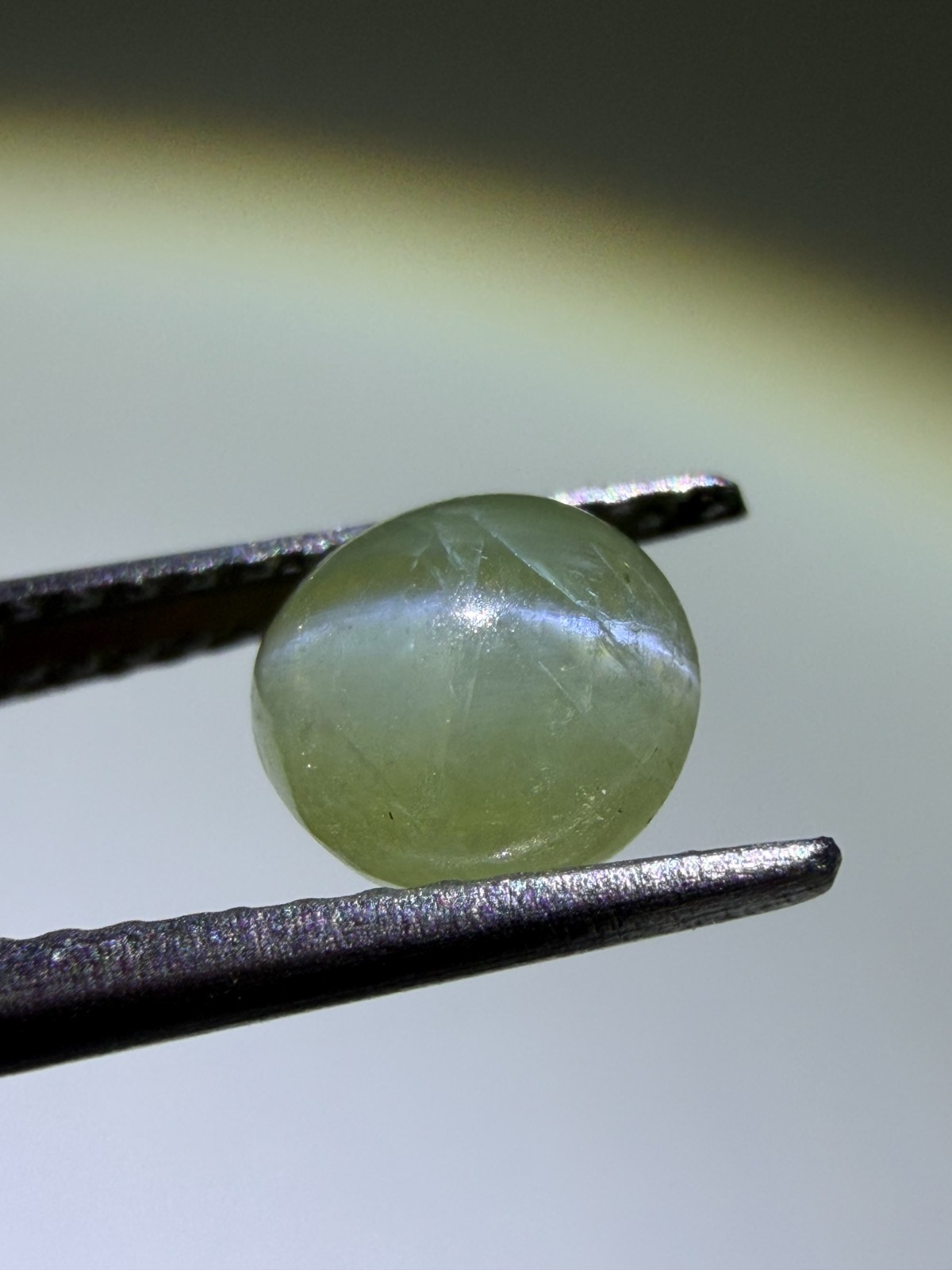 Natural Untreated Chrysoberyl Cat’s Eye Cabochon Making Gemstone Jewelry 1.15 c