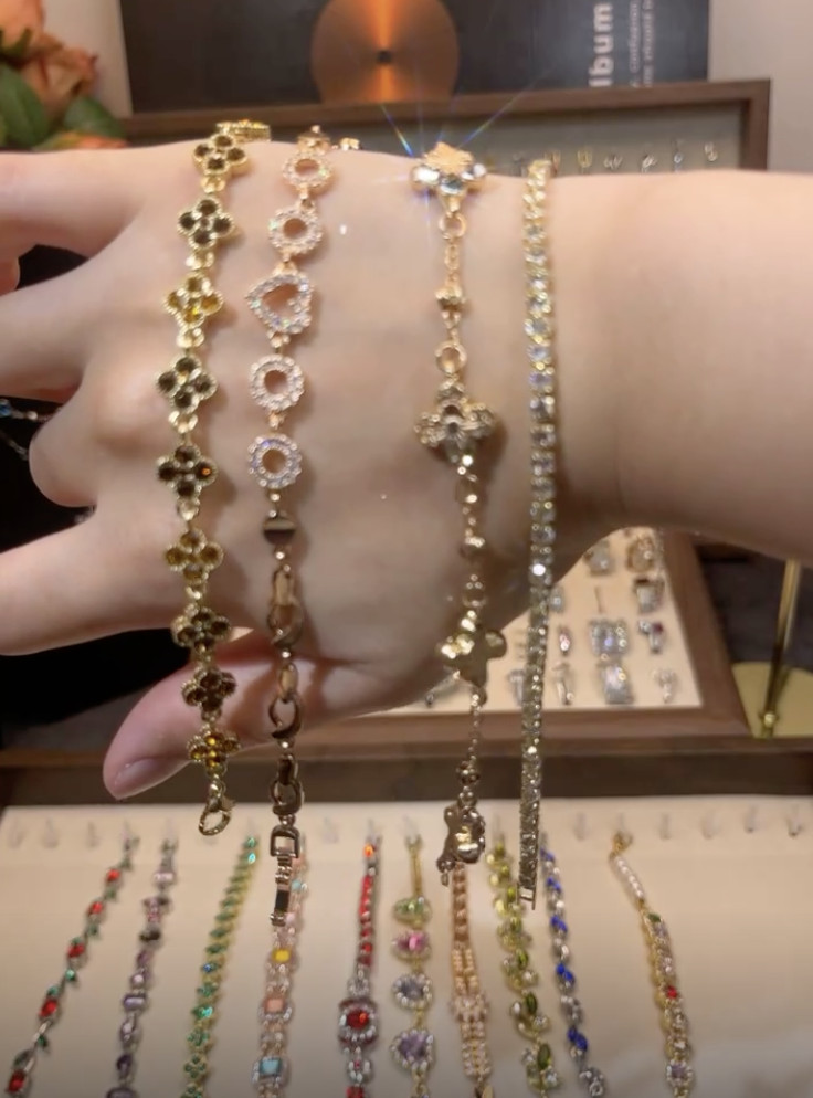 LOT OF 70 CZ & CRYSTAL TENNIS BRACELETS GOLD PLATED 14K-18K Costume Jewelry