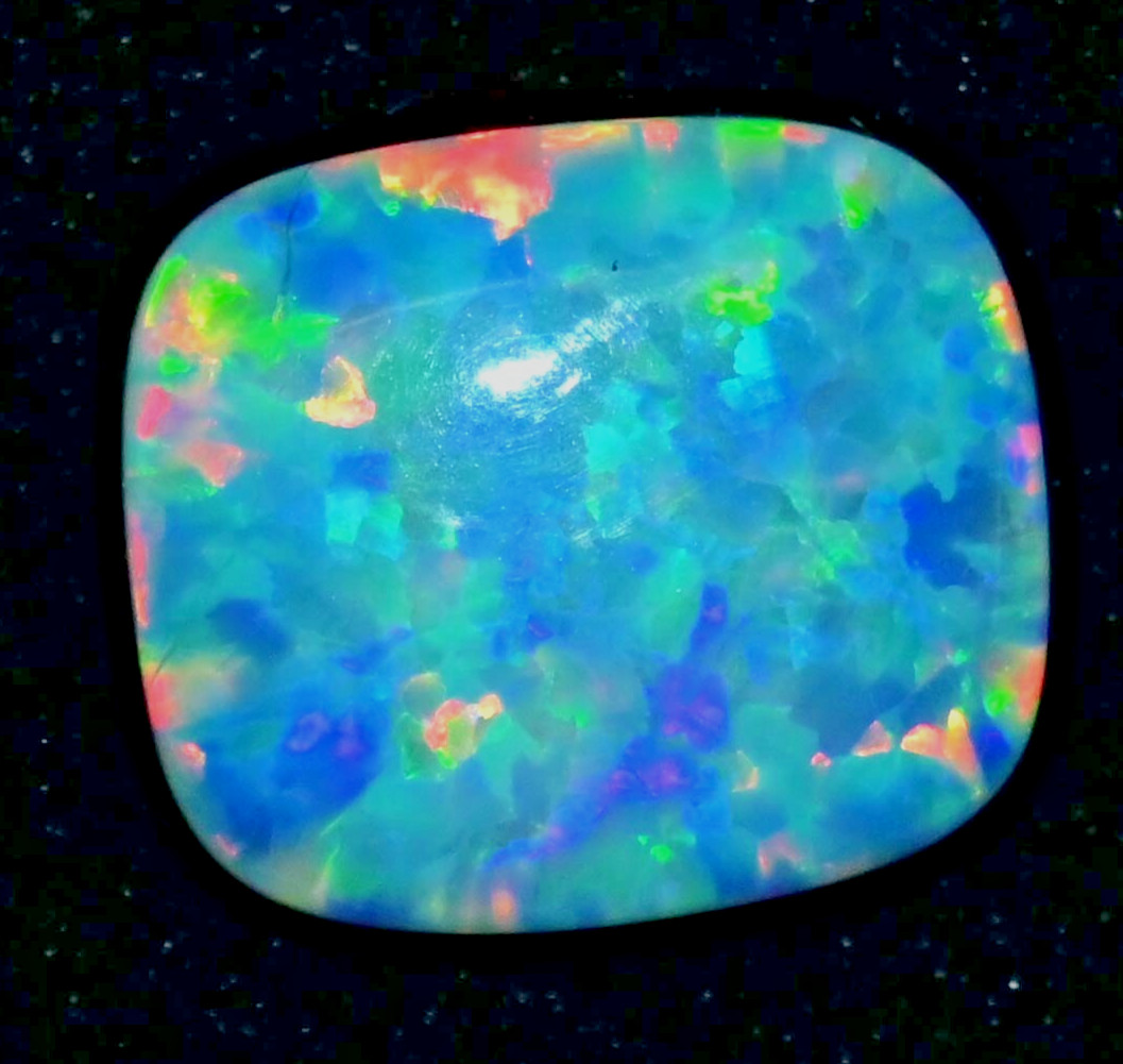 Untreated Natural Play of Color Ethiopian Fire Opal 10.25 Ct Certified Gemstone