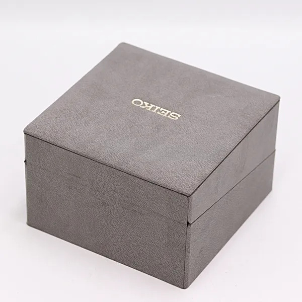 Excellent condition Seiko empty box, gray color, for men’s/women’s watc