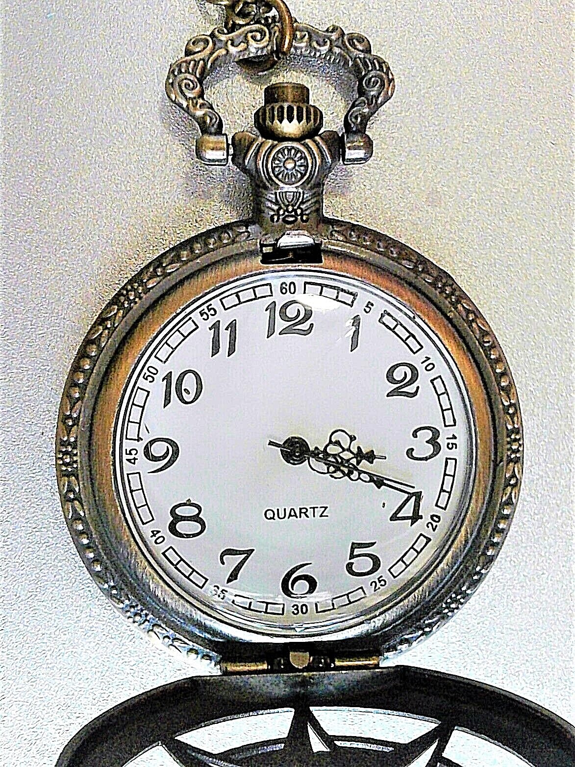 Mens Modern Pocket Watch Mehcanical Bronze Stainless Steel – Hand Winding – 31in
