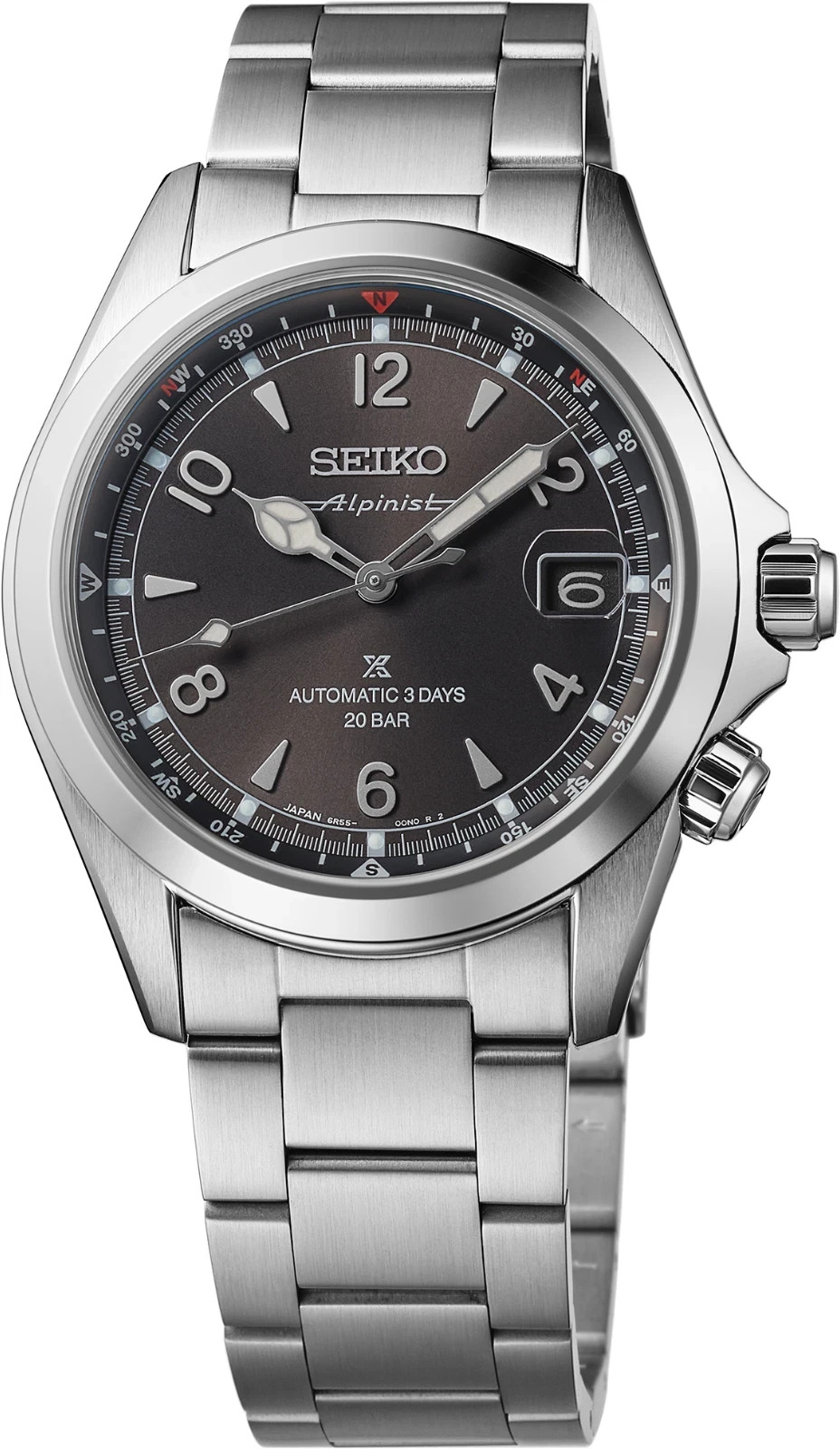 Seiko Prospex Alpinist Auto Black Dial Stainless Men’s Watch SPB505