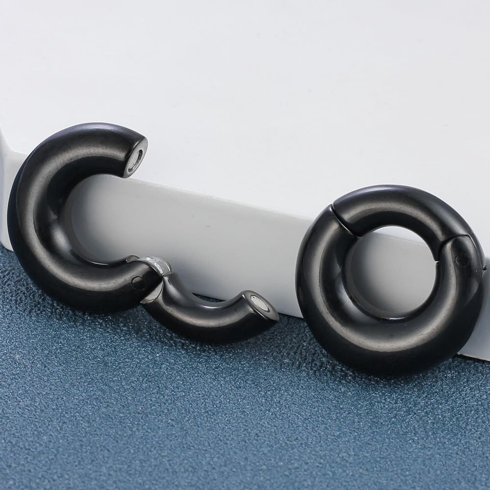 0 gauge earrings Ear Weights for Stretched Ears, Size 0 Gauges Hoop Earrings …
