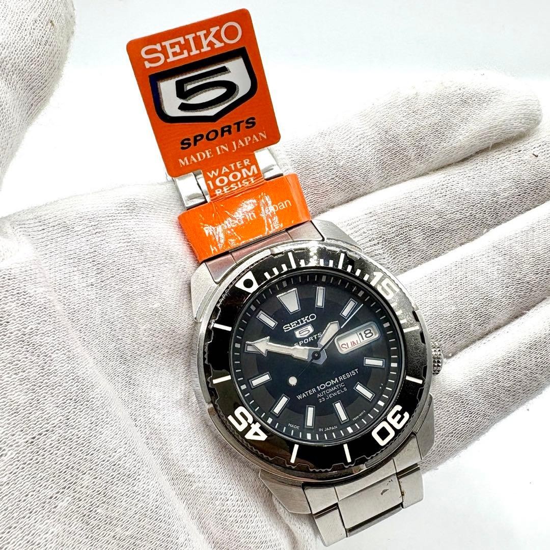 Seiko Collection 7S36-03J0 Black Dial Automatic Unisex Wristwatch