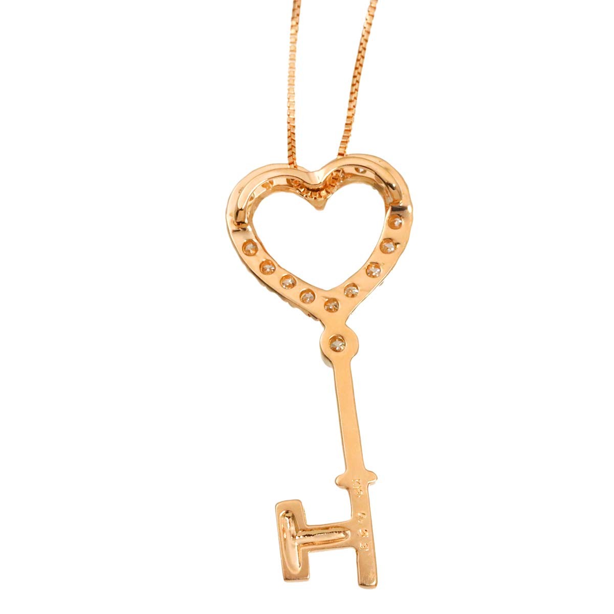 Diamond 0.23ct Necklace 18K K18 PG Pink Gold 90313930