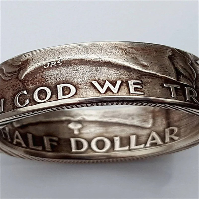 Silver Dollar Coin Ring Size 6-13 Handmade Crafted Rare Silver Morgan Men Rings