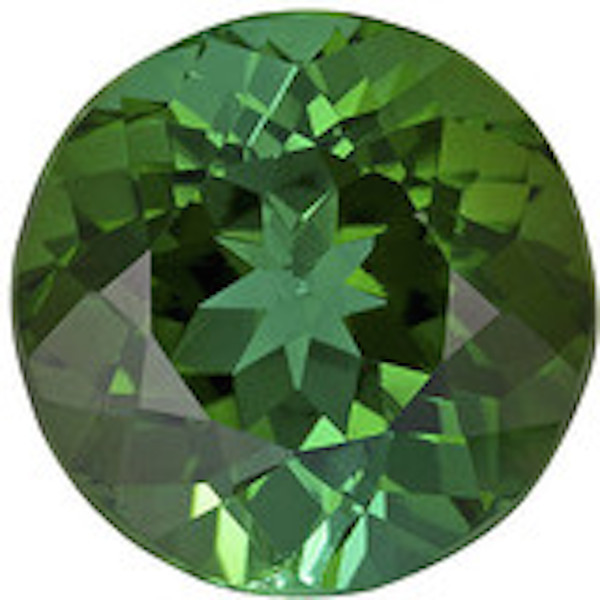 Lab Created Spinel Green Tourmaline Round Faceted Loose Gemstones (3mm – 15mm)