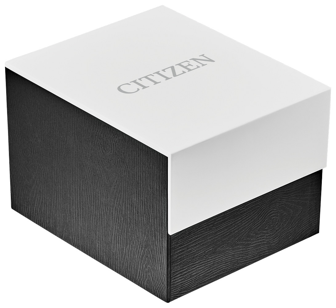 Citizen Quartz Leather Strap White Dial Mens Watch BI5000-01A