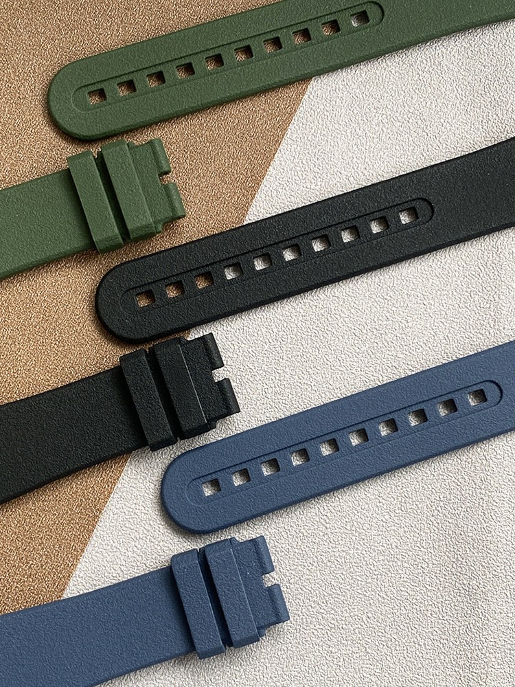 23mm-20mm High-Quality Rubber Watch Band Strap Fit Blancpain 5000 5015 5200