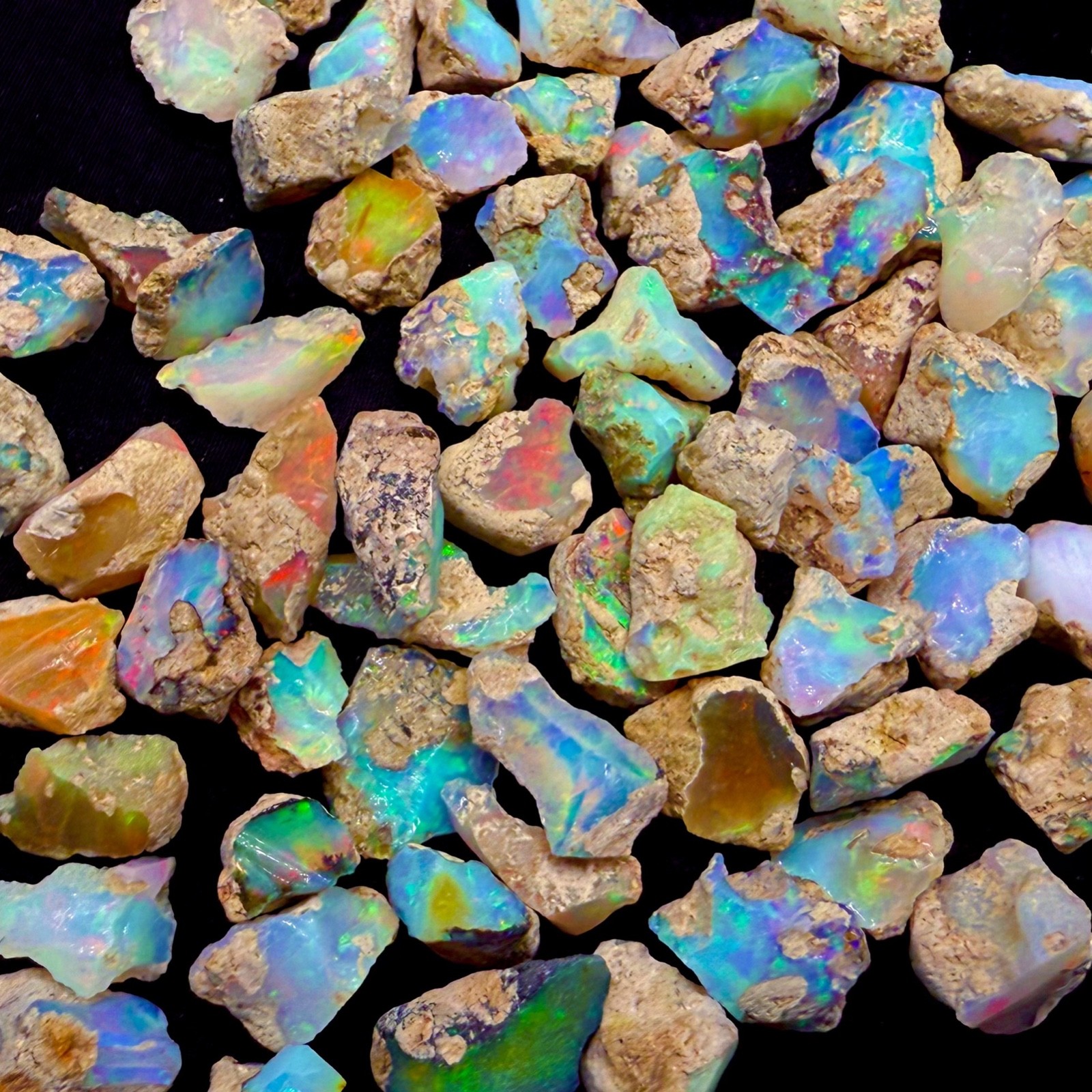 Opal Rough Lot 20 Pieces AAA cut grade rough Natural Ethiopian Welo Dry Opal Raw