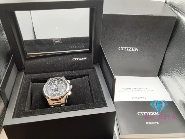 Excellent Condition CITIZEN Exceed Eco Drive Date AT9110 58E H820 T023916 Black
